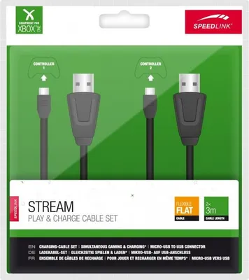 Produktbild von Play and Charge Kit Speedlink Stream schwarz