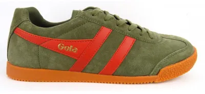 Produktbild von Gola Herrier Suede khaki orang sportlicher Schnürer Grün in Gr. 40