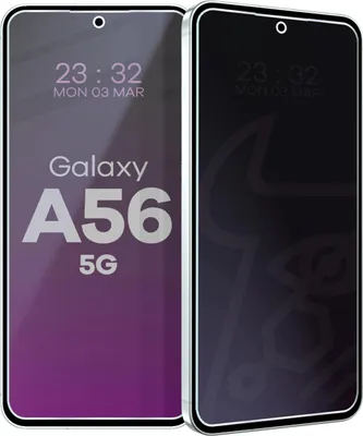 Produktbild von Hybridglas mit Privatschutzfilter für Galaxy A56 5G, Bizon Glass Mule Shadow, Matt