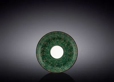 Produktbild von Wilmax Untertasse 11 cm Grün Porzellan WL-667533/B