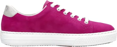 Image de Rieker Femmes Baskets Cuir MemoSoft Fermeture éclair L59L1, Taille:39 EU, Couleur:Rose