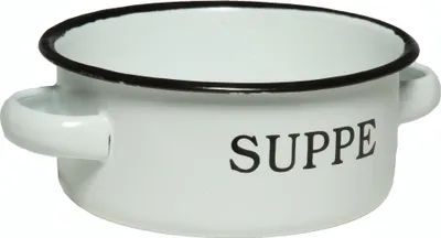 Produktbild von Suppenschale aus Emaille, ca. 5 x 14 x 11 cm