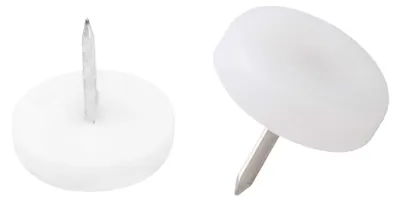 Productafbeelding van Meubelglijders - Kunststof - Ø 25 mm - Wit - 8 stuks