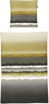 Produktbild von Irisette Mako-Satin Bettwäsche Set Sky 8505 grün 135 x 200 cm + 1 Kissenbezug 80x80 cm