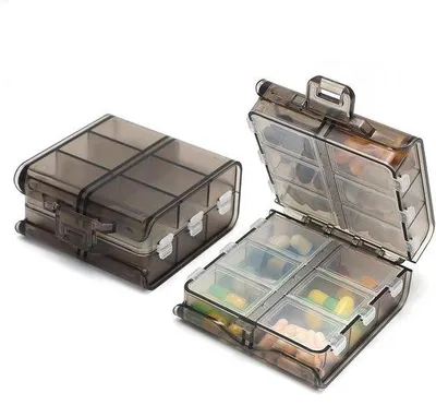 Produktbild von Famanu Tablettenbox mit 28 Fächern – praktische Pillenorganizer für unterwegs