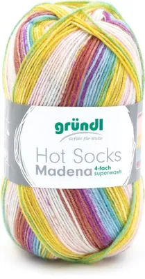 Produktbild von Gründl Wolle Hot Socks Madena 4-fach 100 g caribean-summer