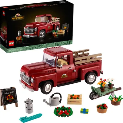 Zdjęcie produktu dla LEGO 10290 Icons Pickup, zestaw konstrukcyjny dla dorosłych, model kolekcjonerski, kreatywne hobby, klasyczny pickup z lat 50. XX wieku