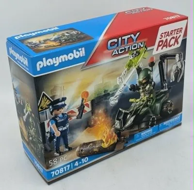 Produktbild von PLAYMOBIL City Action 70817 Starter Pack Polizei: Gefahrentraining