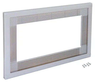 Produktbild von Emuca Mikrowellenrahmen, für den Einbau in Küchenzeilen, Modul 600mm, 600x400mm, Kunststoff, grau lackiert