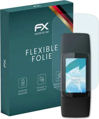 Produktbild von atFoliX FX-ActiFleX 3x Schutzfolie kompatibel mit Fitbit Charge 6 Folie