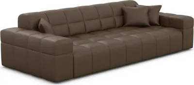 Produktbild von Echtleder 3-Sitzer Couch Nivara Dunkelbraun