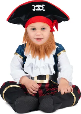 Image de Déguisement pour bébé My Other Me Pirate Caraïbes Blanc Rouge - 7-12 mois