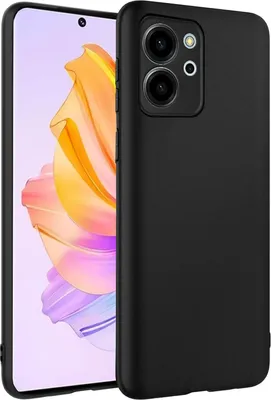 Immagine prodotto di Custodia in silicone per Honor 80 SE Copertura protettiva Cover nero opaco Custodia per telefono cellulare