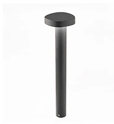 Imagen del producto de Zafferano Ciottolo - Baliza LED para exteriores, IP54, 7 W, 3000 K, diseño moderno de aluminio para jardines y caminos - 50 cm, gris oscuro