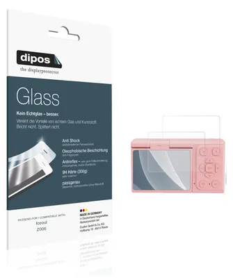 Produktbild von 2x Schutzfolie für fceoul Z006 matt - Anti-Shock 9H Folie dipos Glass Kunststoffglas