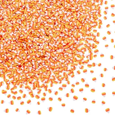 Polymer-Ton-Glitzer 100 g, gelb, flacher Rücken, für Halloween-Basteln
