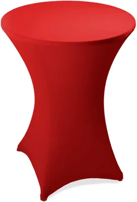 Obrázok produktu pre Home&Garden Barový prehoz, barový stôl, bistro stolový poťah, stolový poťah, barový poťah (Ø 80 cm, červený)