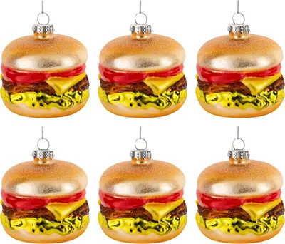 Produktbild von ATMOSPHERA | Christbaumschmuck - Christbaumkugeln aus Glas - 6 Stück - bunt - Weihnachtskugeln - Hamburger