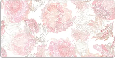 Produktbild von Schreibtischmatte Tischunterlage 120x60 cm Mauspad - Blumenmuster