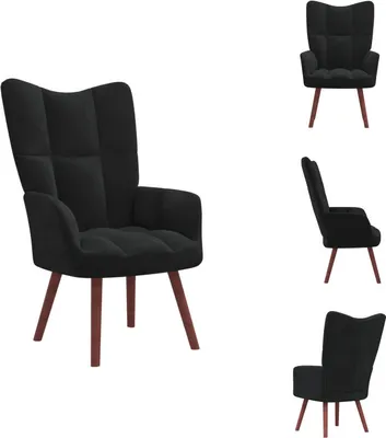 Obrázek produktu pro vidaXL Relax křeslo černý samet - Křeslo