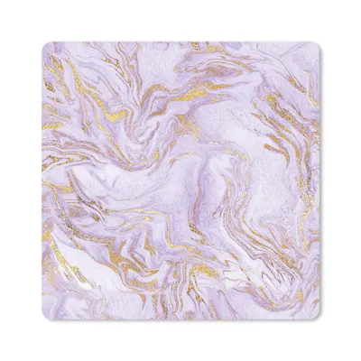 Produktbild von MuchoWow® Mauspad Mousepad Abstrakt - Marmor - Gold - Muster 20x20 cm - Mousepads - Maus Mat - Pad - Mausunterlage - Desk Mat - Bureauartikeln