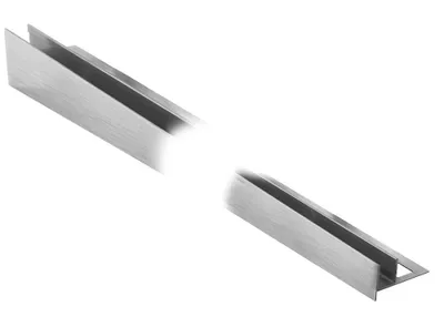 Obrázek produktu pro KP7/4 profil pro vsazení skla ACARA, orientace pravá, nerez V2A kartáč, 11 mm, 1 m