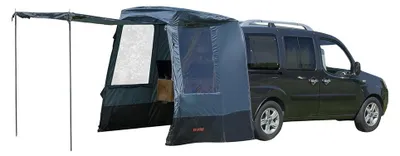 Produktbild von Campout Auto Heckzelt – Heckklappenzelt Camping – 3000 mm Wasserdicht – Zusätzlicher Wohnraum – inkl. Vordachstangen – Anbauhöhe 175–190 cm