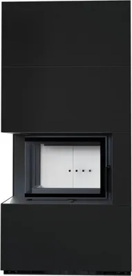 Produktbild von Kamineinsatz Floki Links 8 Kw Ø 160 Bausatz Granit-Paneele Zimbabwe Nero