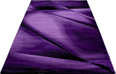 Produktbild von Ayyildiz | Moderner Teppich - Wellen Muster 3D Optik - Kurzflor Wohnzimmer - violet - 240 x 340 cm