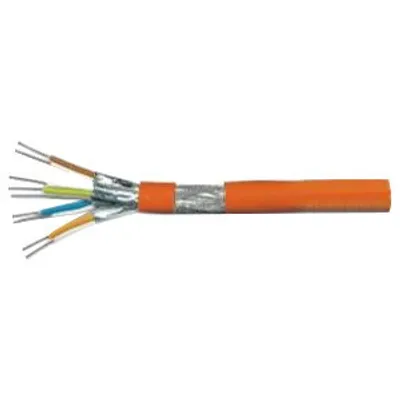 Produktbild von M-Cab CAT7 Roh-Netzwerkkabel S-FTP, PIMF, LSZH, 10GB, 3.00m, sw, 3 m, Cat7, S/FTP (S-STP), RJ-45, RJ-45, Schwarz