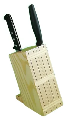 Zdjęcie produktu dla Blok do noży drewniany, na 8 noży, kolor naturalny