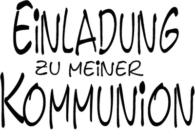 Produktbild von H.- Stempel Einladung z. Kommunion""