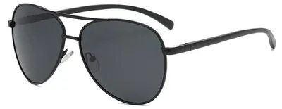 Obrázek produktu pro Techsuit - Sunglasses Polarized 2150 pánské polarizační sluneční brýle s UV ochranou a kovovým rámem - černo-tmavě šedé