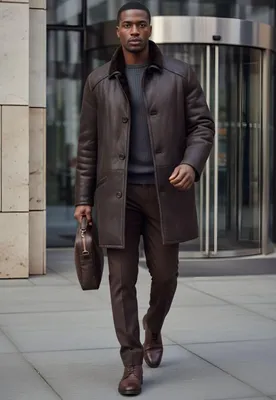 Produktbild von Lammfellmantel Antonio Braun - Größe: XL