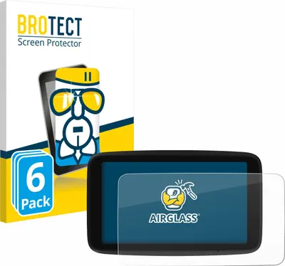 Produktbild von 6x BROTECT Schutzglas für TomTom GO Classic 6" (2. Generation) Schutzfolie Panzer Folie Glas Display Schutz klar