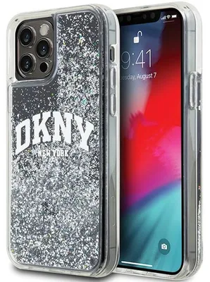 Image de Dkny Dkhcp12Mlbnaek Iphone 12/12 Pro6.1 Czarny/Black Hardcase Liquid Glitter Big Logo