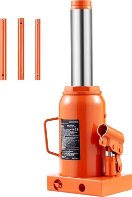 Zdjęcie produktu dla SucceBuy Hydrauliczny podnośnik samochodowy, udźwig 30 ton, zakres podnoszenia 11,22 - 18,66 cala, 3-częściowy uchwyt do pojazdów i zastosowań przemysłowych