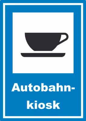 Produktbild von Autobahnkiosk Aufkleber A2 (420x594mm)