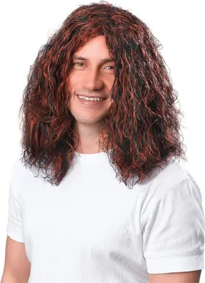 Produktbild von Bristol Novelty Herren Hippie Perücke BN366 (Einheitsgröße) (Braun/Schwarz)