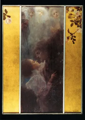 Produktbild von Kunstkarte Gustav Klimt "Liebe"