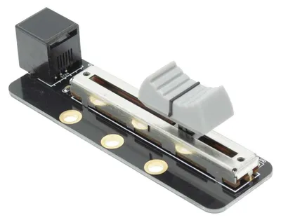 Produktbild von Makeblock Schiebepotentiometer-Modul V1, analoger Regler, LED-Anzeige, RJ25-Anschluss