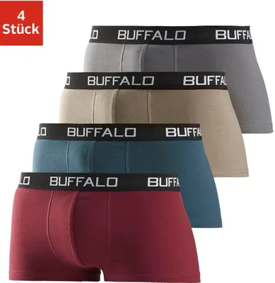 Produktbild von Buffalo Hipster 4 -teilig bordeaux, petrol, khaki, grau Größe XL