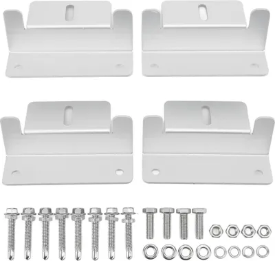 Produktbild von 4Pcs Solarpanel Montage Z Halterung Kit Off Gird Dach Installation Set für RV Yacht Flachdach