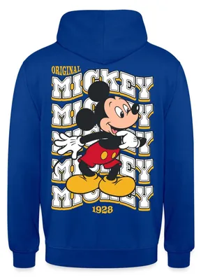 Produktbild von Mickey & Minnie Mickey Mouse Original 1928 Uni Hoodie, XL, Royalblau