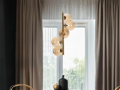 Produktbild von Pendelleuchte Honey Gold 5-flammig