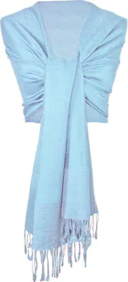 Produktbild von Halstuch aus Viscose - Stola Schal 185 x 70 cm | Hellblau