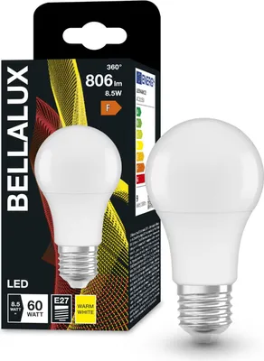 Obrázok produktu pre Osram Star Classic A, 8,5 W, 60 W, E27, 806 lm, 15000 h, Teplá biela