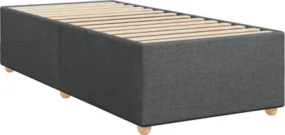 Produktbild von Bettgestell ohne Matratze Dunkelgrau 100x200 cm Stoff