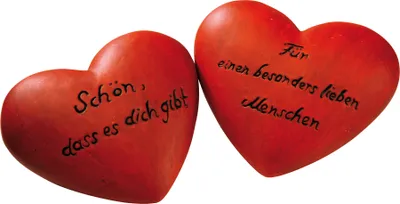 Produktbild von Keramikherzen, rot