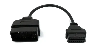 Produktbild von OBD Kabel 20 cm OBD 2 Buchse für Toyota 22pin in Schwarz Adapter Auto Diagnose